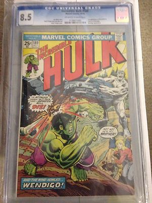 The Incredible Hulk 180 Oct 1974 Marvel CGC 8 5 : USD 265.00