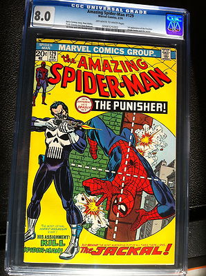 AMAZING SPIDERMAN 129 1974  CGCGRADED 80  Punisher