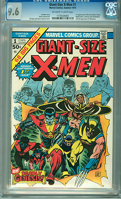 GiantSize Xmen 1 CGC 96 Near Mint Plus OWW 1st app of new Xmen Marvel 1975