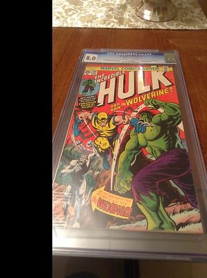 Incredible Hulk 181 CGC 80 1st Full Wolverine Marvel Bronze Age Comic Avengers
