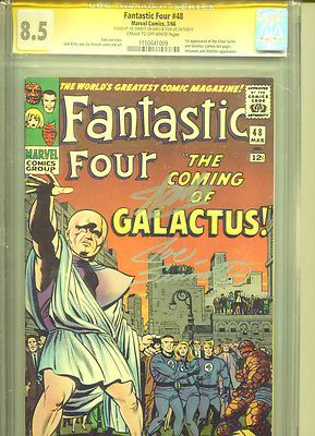 Fantastic Four 48 CGC 85 SS Lee  Sinnott 1st App Silver Surfer  Galactus 