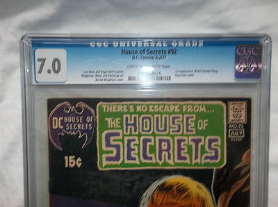 House of Secrets 92 CGC 70 1st Swamp Thing