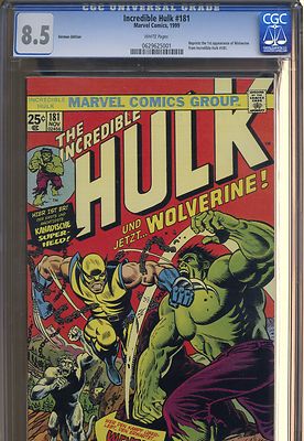 Incredible Hulk 181 Marvel Comics 1999 White Pages CGC 85