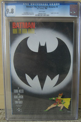 BATMAN The Dark Knight Returns 3 CGC 98 White Pages Frank Miller 1986