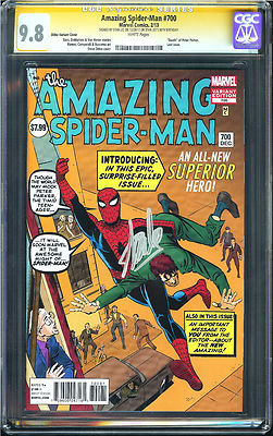 AMAZING SPIDERMAN 700 CGC 98 Signed STAN LEE 90th BIRTHDAY  Ditko Variant