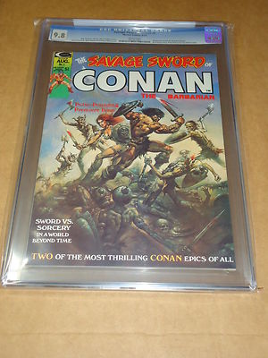 Savage Sword of conan 1 1974 Boris Vallejo Cover CGC 98 