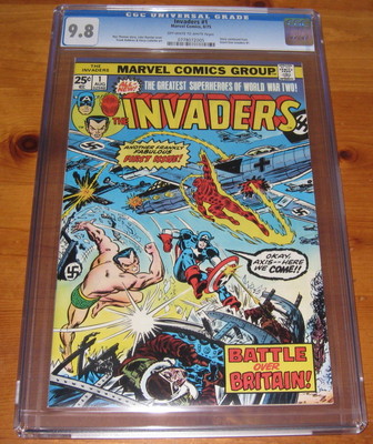 INVADERS 1 1975 CAPTAIN AMERICA CGC 98 NEAR MINTMINT COMIC