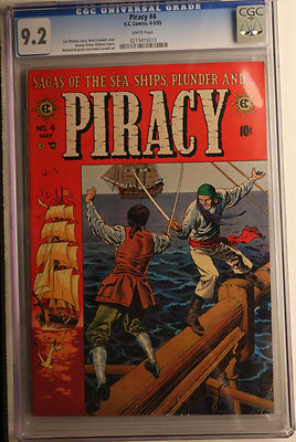 Piracy 4 EC Comics CGC 92  White Pages Beautiful Book