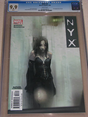 NYX  3 CGC 99 1st  X23 Wolverines clone  owned by Craig Kyle  300 CGC 98