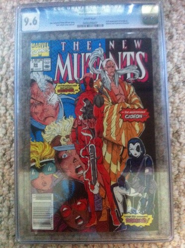 The New Mutants Comic 98 CGC 96 First Appearance of Deadpool