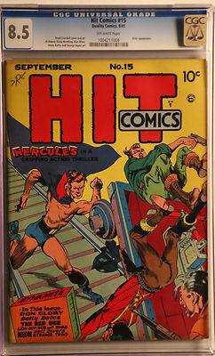 Hit Comics 15 CGC 85  The Highest Graded Copy  Fantastic Golden Age book