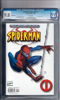 Ultimate Spiderman 1  CGC 98  White Variant  White Pages Rare Venom Stan Lee