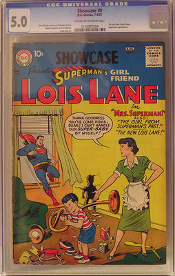 SHOWCASE 9 1ST LOIS LANE CGC GRADED 50