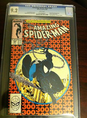 The Amazing SpiderMan 300 May 1988 Marvel CGC 92 First Venom No RES