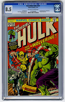Incredible Hulk 181 CGC 85 1st Full Wolverine Marvel Bronze Age Comic Avengers