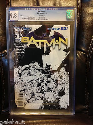 BATMAN 1 CGC 98 CAPULLO SKETCH VARIANT 1200 NEW 52