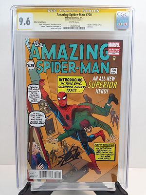AMAZING SPIDERMAN 700 1200 DITKO VARIANT SS CGC 96 Signed Stan Lee Death