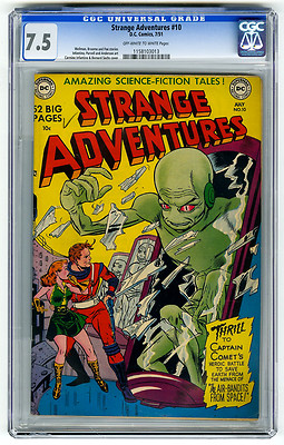 Strange Adventures 10 CGC 75 OWW Captain Comet Infantino DC Golden Age Comic
