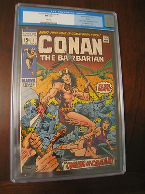 Conan the Barbarian 11970 Marvel CGC 94 white Boston Pedigree