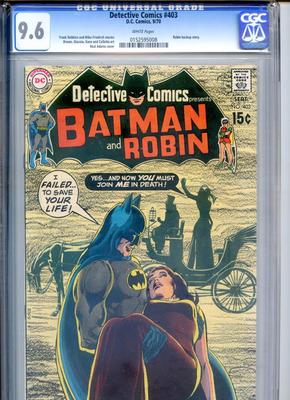 Detective Comics 403 CGC 96 WHITE Pages Neal Adams Cover Robin Back Up Story
