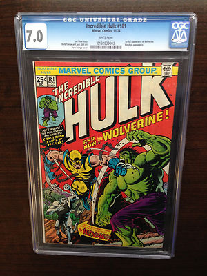 The Incredible Hulk 181  CGC 70  First Wolverine appearance