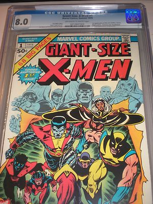 Giant Size Xmen 1 CGC Graded 80 1st New Xmen 2nd Wolverine Classic Book
