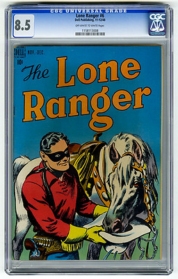 Lone Ranger 6 CGC 85 Dell Golden Age Comic Western Cowboy