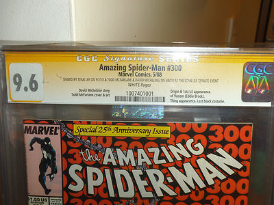 Amazing SpiderMan 300 CGC 96 SS Lee Mcfarlane Michelinie