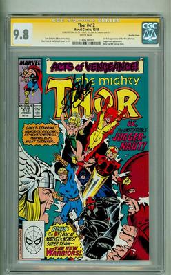 THOR 412 CGC 98 SS STAN LEE DOUBLE COVER FIRST NEW WARRIORS