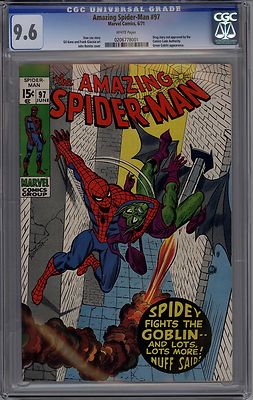 Amazing Spiderman 97 CGC  96 WHITE PAGES