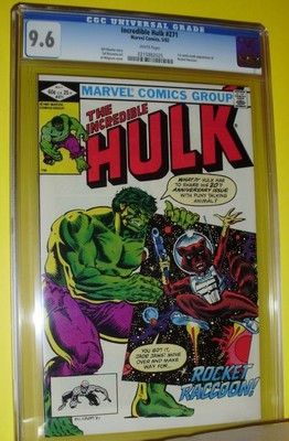 HULK 271   CGC 96 w WHITE PAGES 1st App of ROCKET RACCOON NO RESERVE