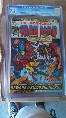 Marvel Iron Man 55 CGC Universal 75 White pages Hot book