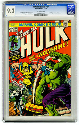 Incredible Hulk 181 CGC 92 OW 1st Full Wolverine App Marvel Bronze Age Comic