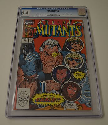 The New Mutants  87 CGC 96 first full appearance of cable