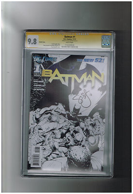 BATMAN 1 CGC Sig Series 98 Rare 1200 Capullo variant SIGNED by Snyder