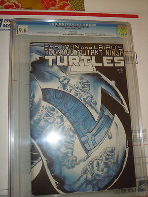 Teenage Mutant Ninja Turtles 2 CGC 96 first print white pages