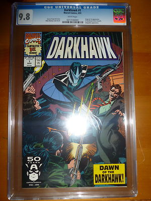 CGC 98 DARKHAWK 1  ORIGIN  1ST DARKHAWK  HOBGOBLIN APPEARANCE 