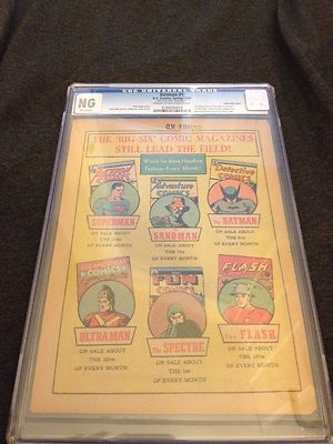 Batman 1  DC Comics  1940  CGC Graded 23rd Page  Unrestored  1st Print