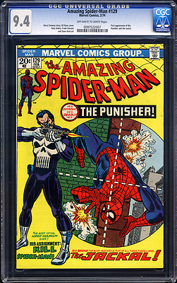 AMAZING SPIDERMAN 129 CGC 94 NEAR MINT OWWHITE 1ST PUNISHER MARVEL 