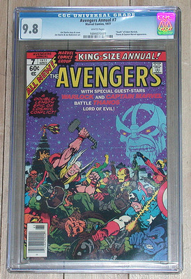  Avengers Annual 7 Marvel Comics 1977 CGC Universal 98 White Pages