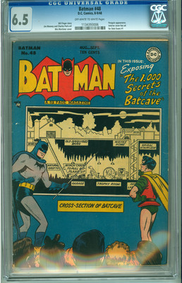 Batman 48 CGC 65 FN OWW Penguin appearance 1000 Secrets of the Batcave