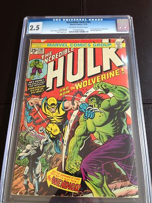 Incredible Hulk 181  CGC 25   WOLVERINE First appearance