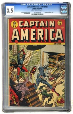 Captain America Comics 55 CGC 35