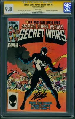 Marvel Super Heroes Secret Wars CGC 98 Stan Lee SS
