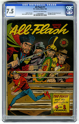 AllFlash 17 CGC 75 DC Golden Age Comic JSA