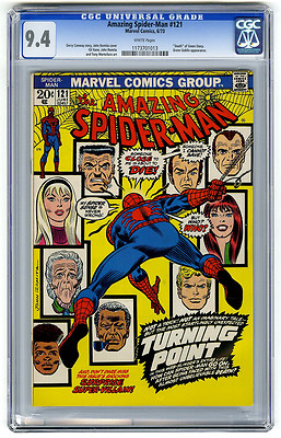 Amazing SpiderMan 121 CGC 94 WHITE Gwen Stacy Death Marvel Bronze Age Comic