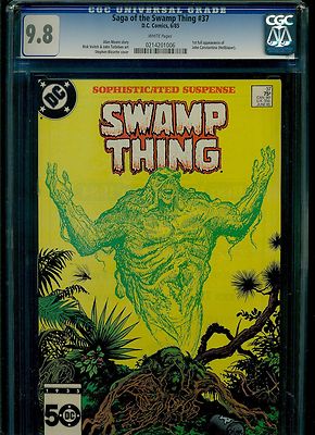 Swamp Thing 37 CGC 98 NMMINT 1st Constatine Hellblazer Moore DC 1985 Saga