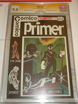 Primer 2 1982 Comico CGC 96 SS with sketch and autograph MUST SEE