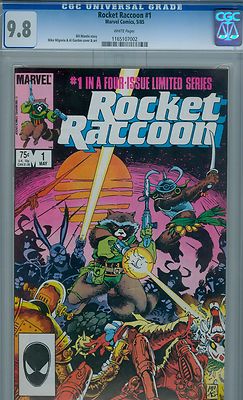 ROCKET RACCOON  1 CGC 98 1985   GUARDIANS OF THE GALAXY MOVIE     