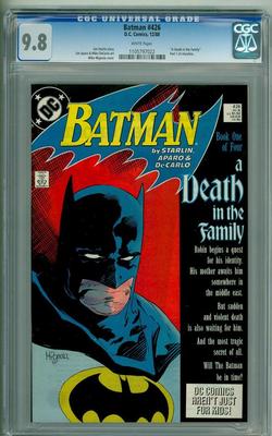 BATMAN 426 CGC 98 WHITE PAGES DEATH IN FAMILY